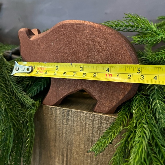 Ostheimer Brown Bear Large Wooden Animal Forest Montessori Woodland Pretend Toy - Picture 8 of 8